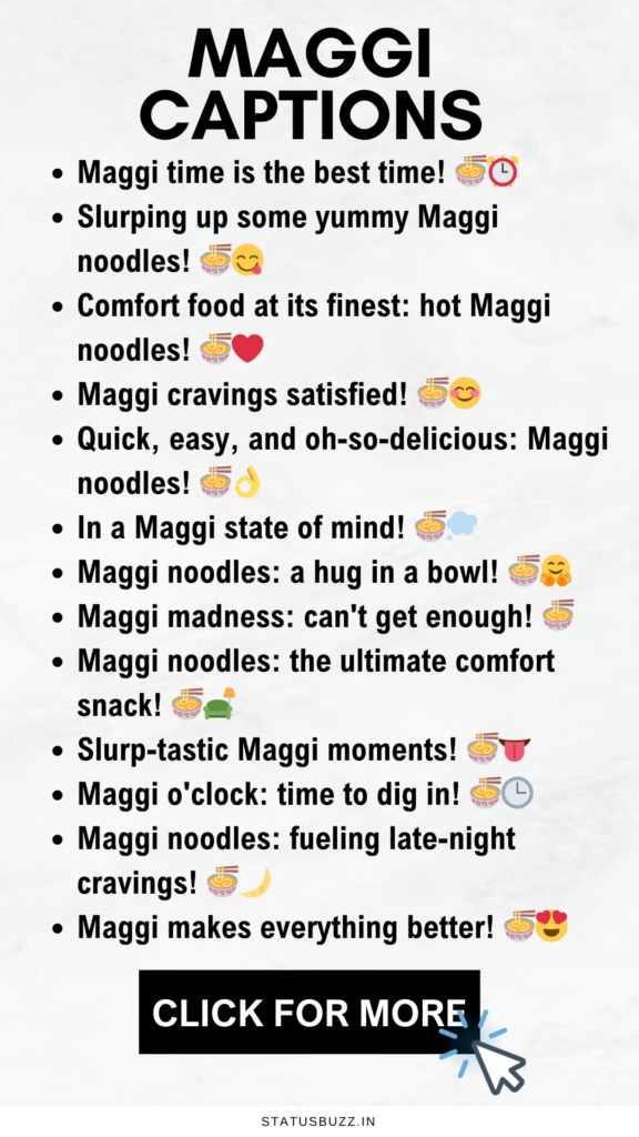 maggi captions