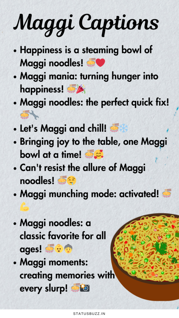 maggi captions