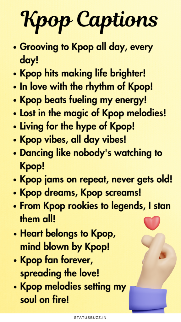 kpop captions