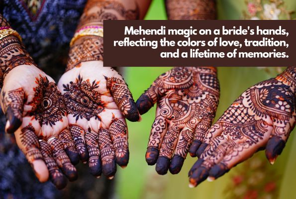 Mehndi Captions for Bride