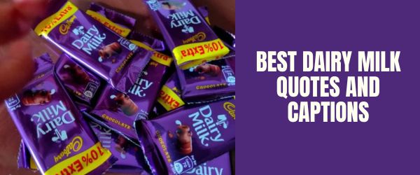 BEST DAIRY MILK QUOTES AND CAPTIONS