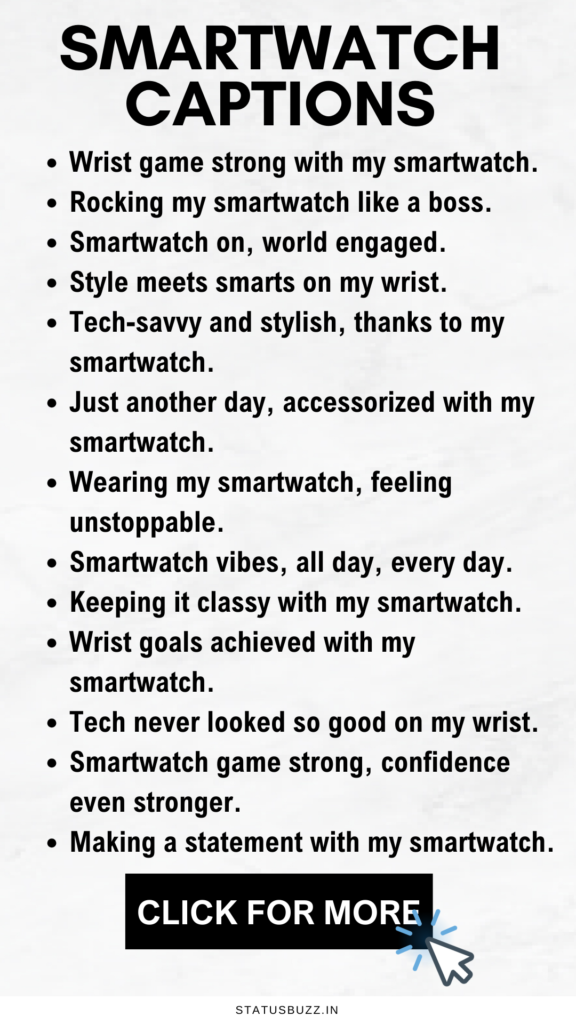 smartwatch captions