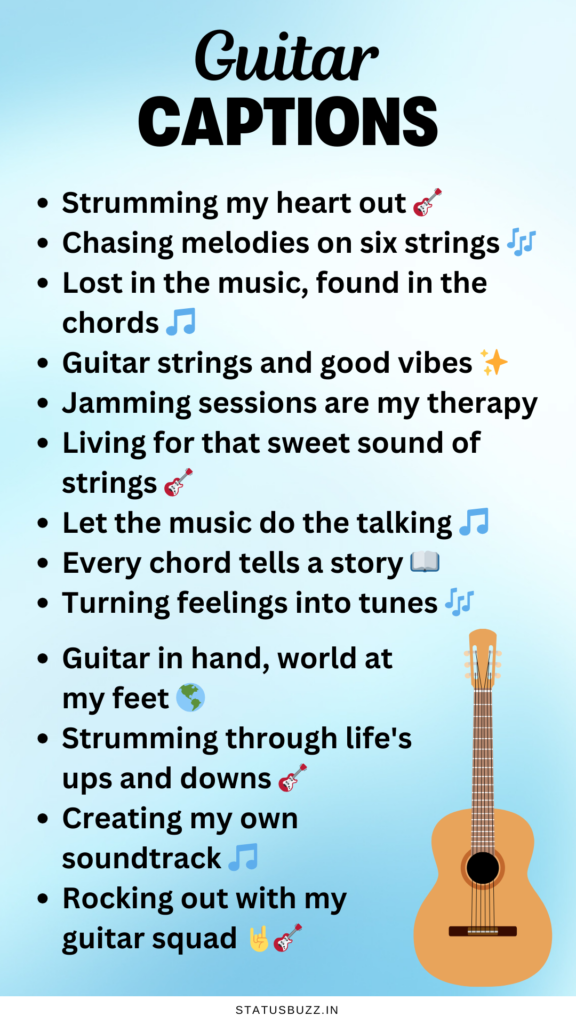 guitar captions