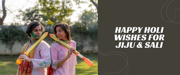 HAPPY Holi Wishes For Jiju & Sali