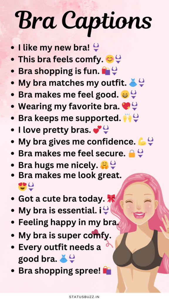 bra captions