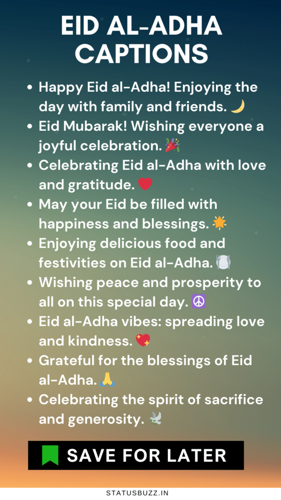 Eid al-Adha captions