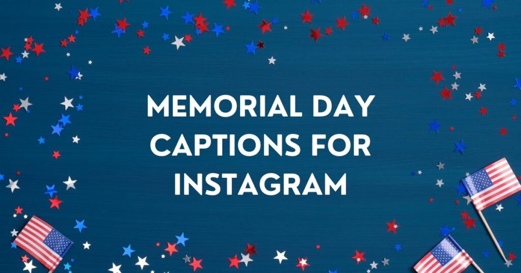 memorial day captions