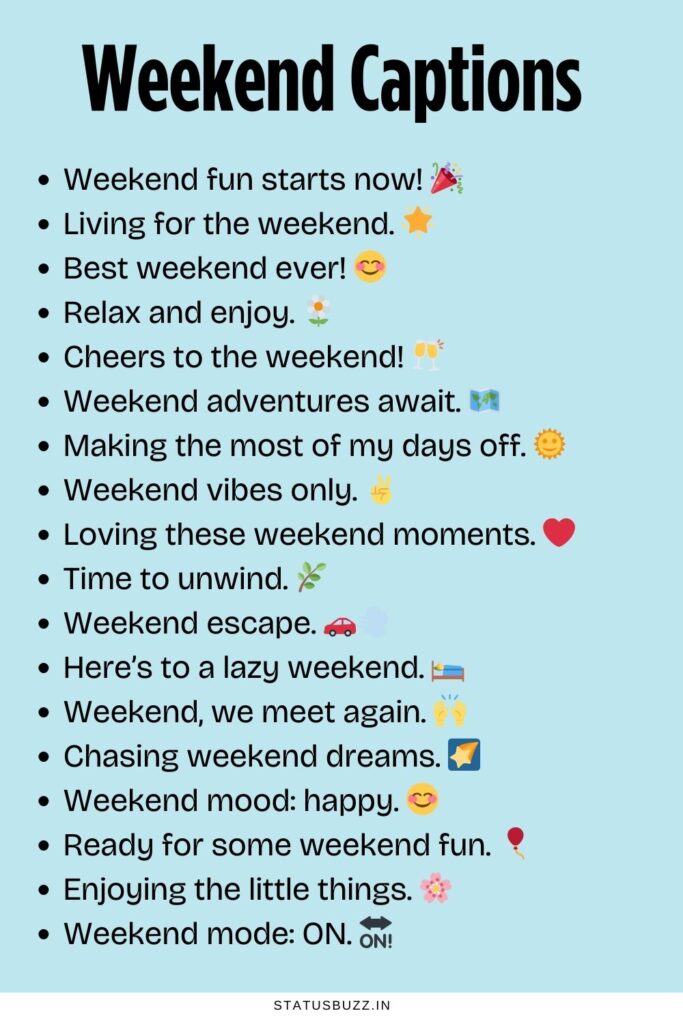 Weekend Captions