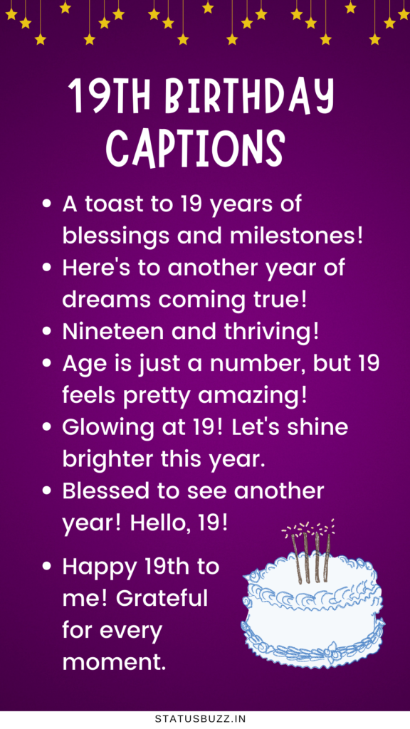 short 19th birthday captions (1)