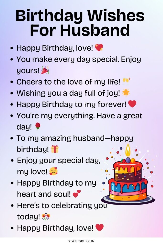 birthday wishes for husband