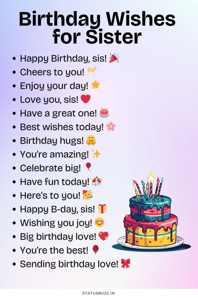 birthday wishes for sister