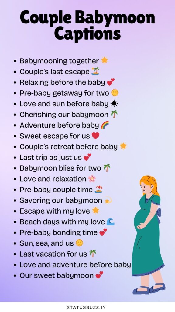 babymoon captions