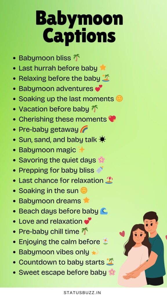 babymoon captions
