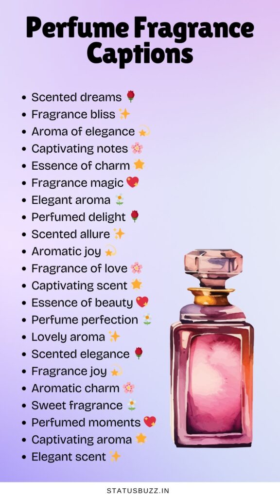 perfume captions