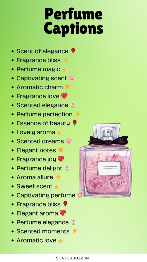 perfume captions