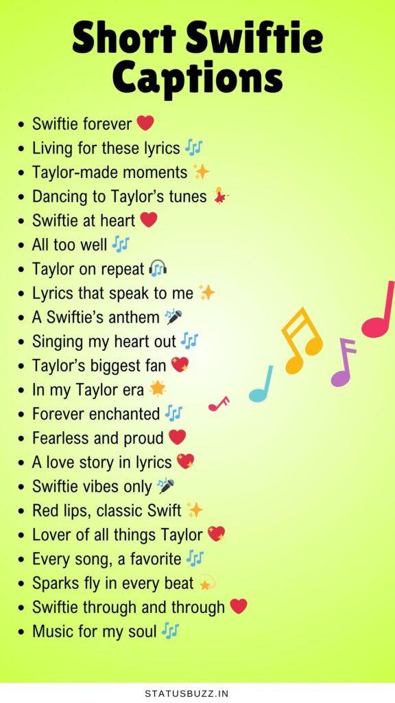 swiftie captions