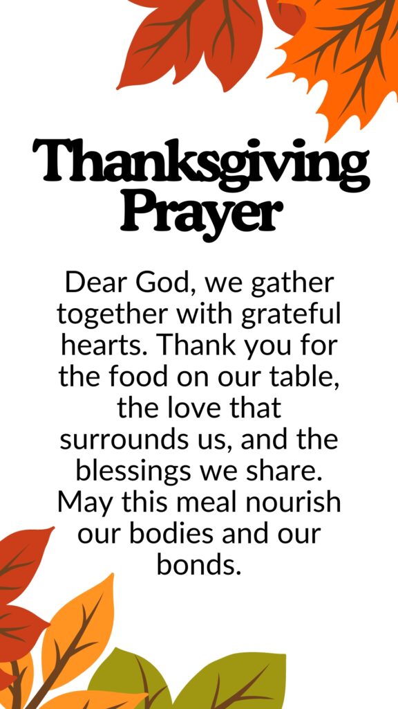 Happy Thanksgiving Prayer