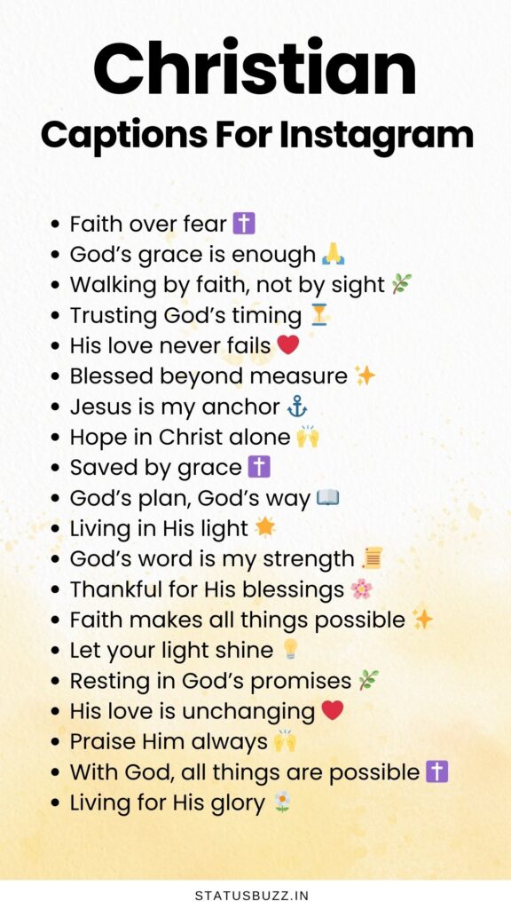 christian captions for instagram