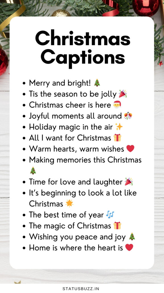 christmas captions