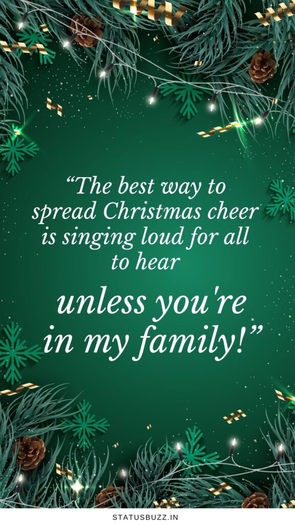 christmas captions for family