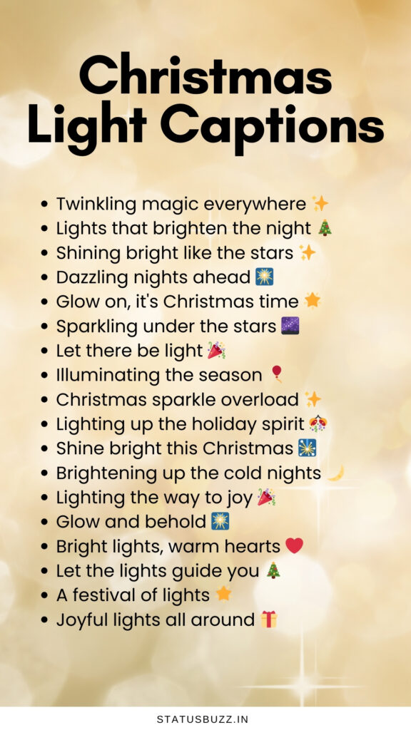 christmas light captions