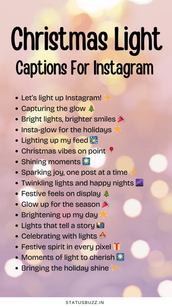 christmas light captions