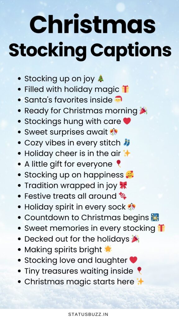 christmas stocking captions