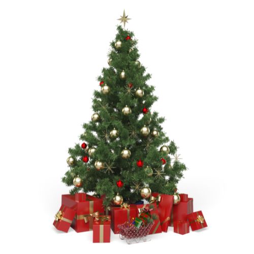 decorating christmas tree
