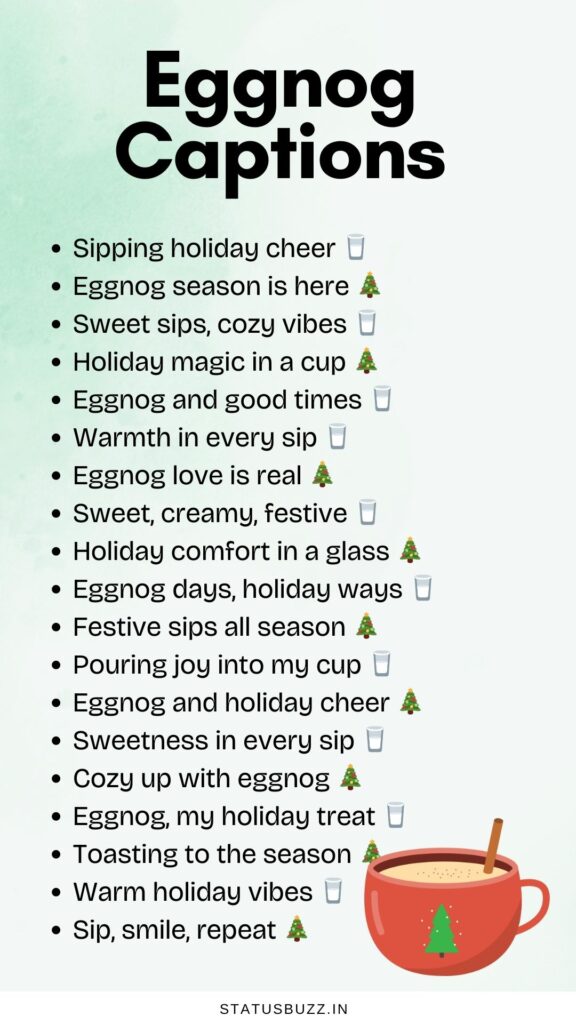eggnog captions