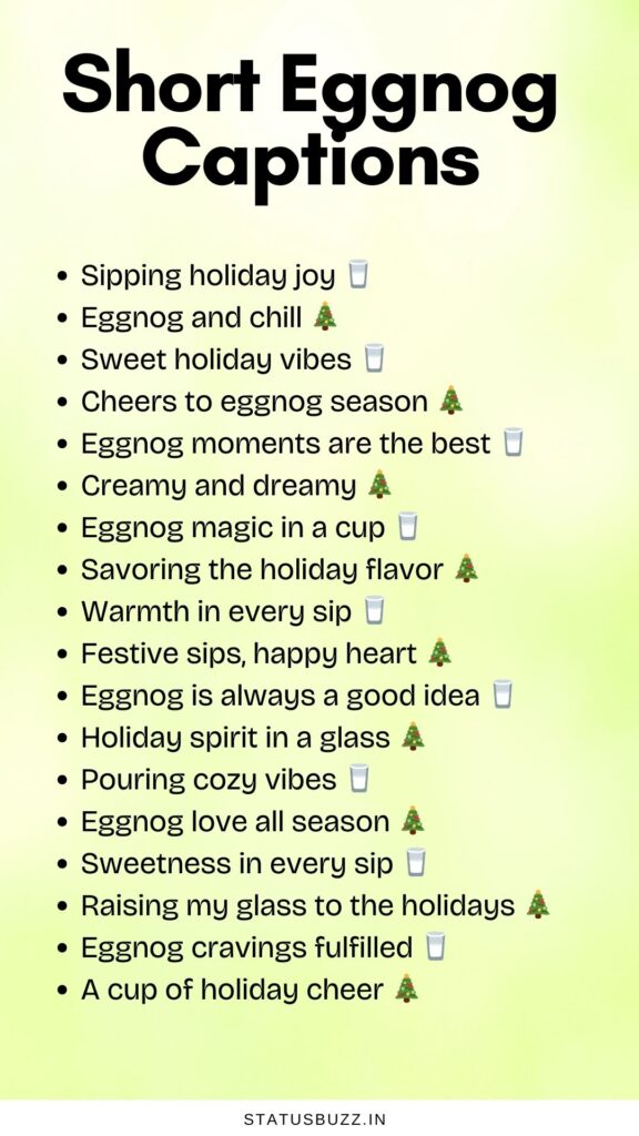 eggnog captions