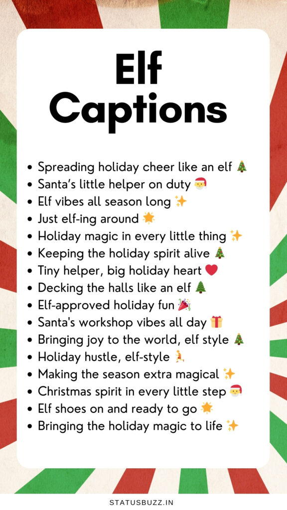 elf captions