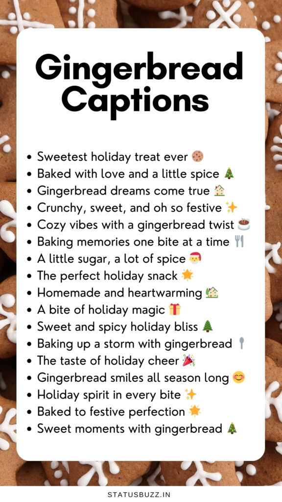 gingerbread captions