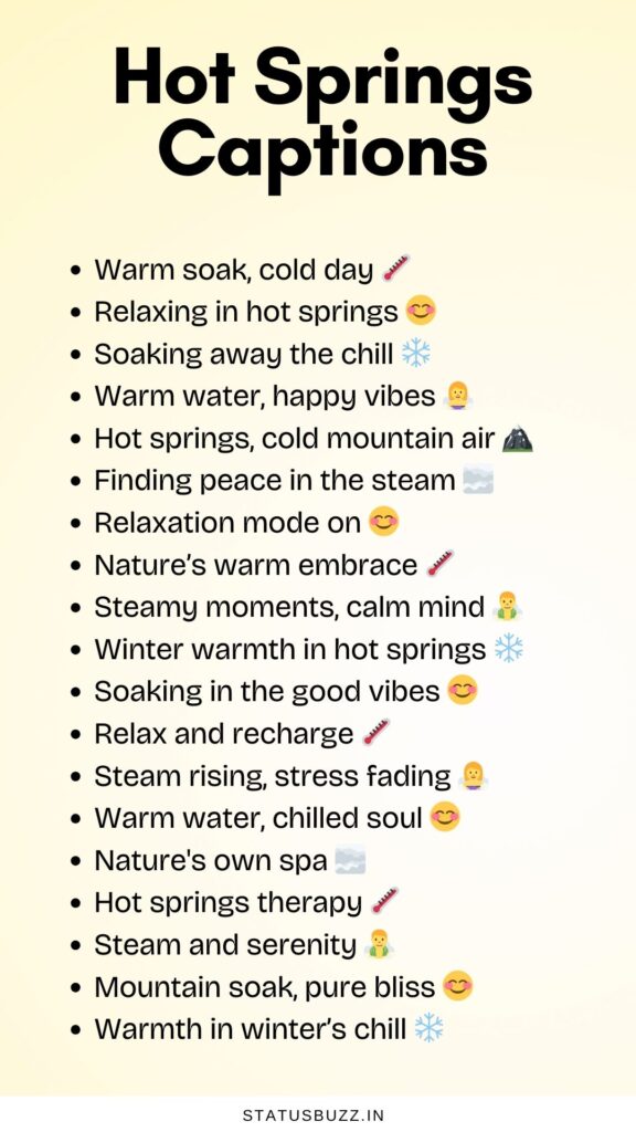 hot springs captions