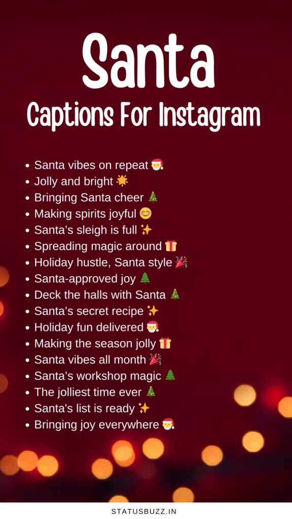 santa captions for instagram