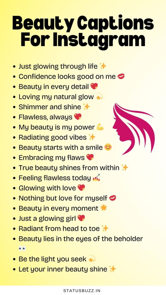 beauty captions for instagram