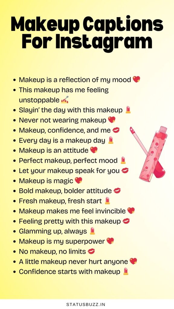 makeup captions