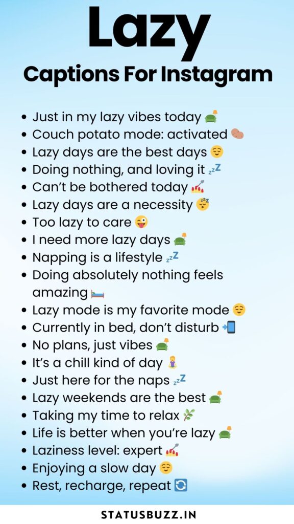 lazy captions for instagram