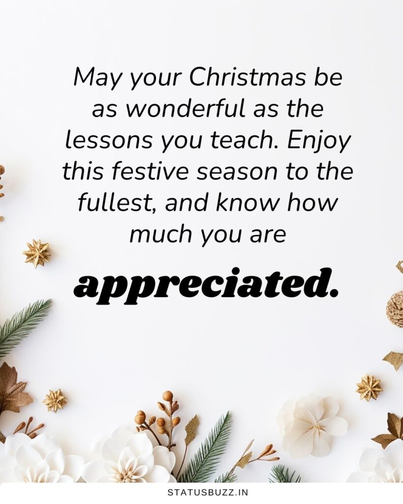 Christmas quotes For Teachers