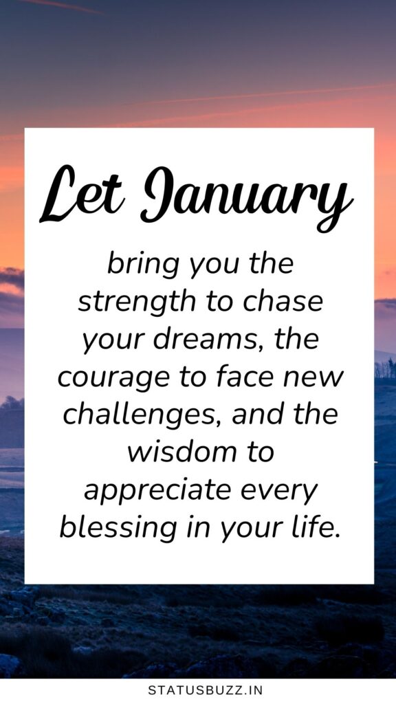 January Blessings