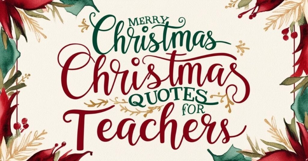 Christmas Wishes for teachers