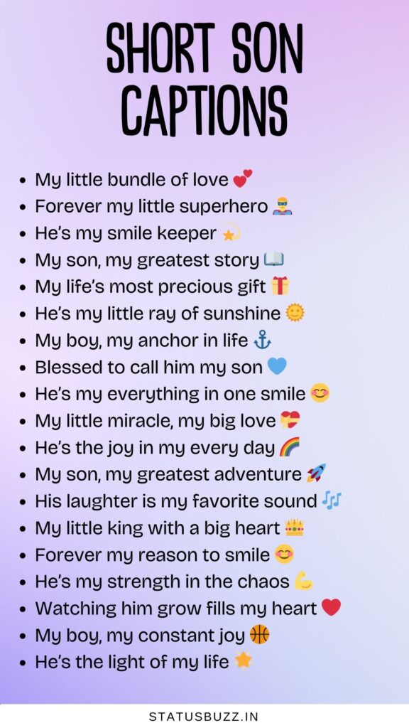 short son captions