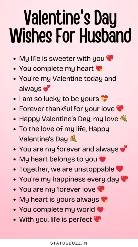 valentine's day wishes for husband