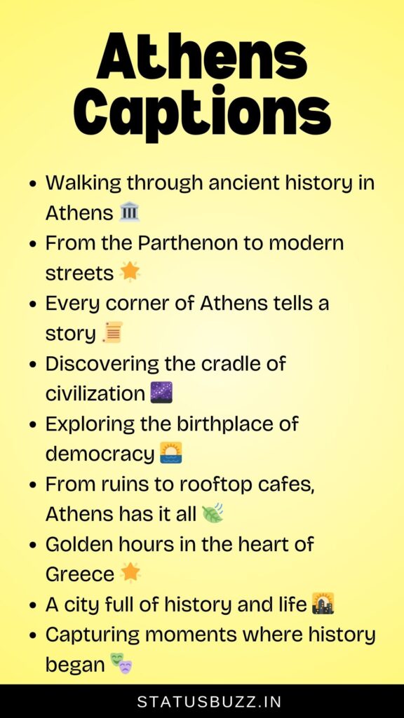 athens captions for instagram