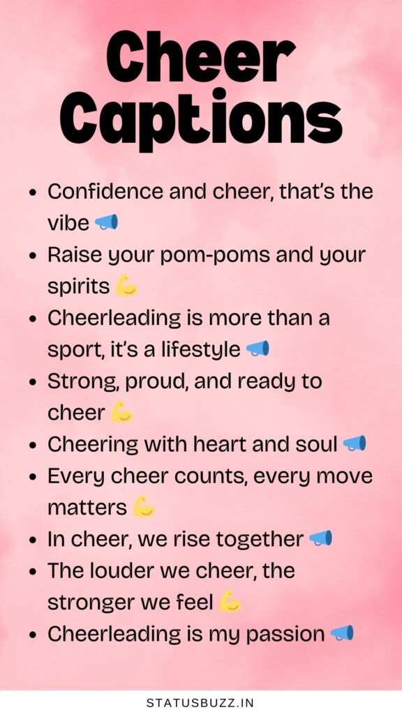 cheer captions