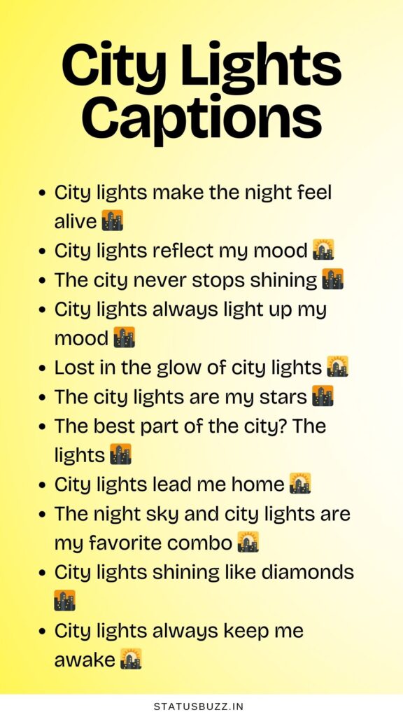 city lights captions