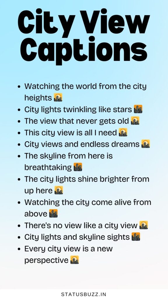 city view captions