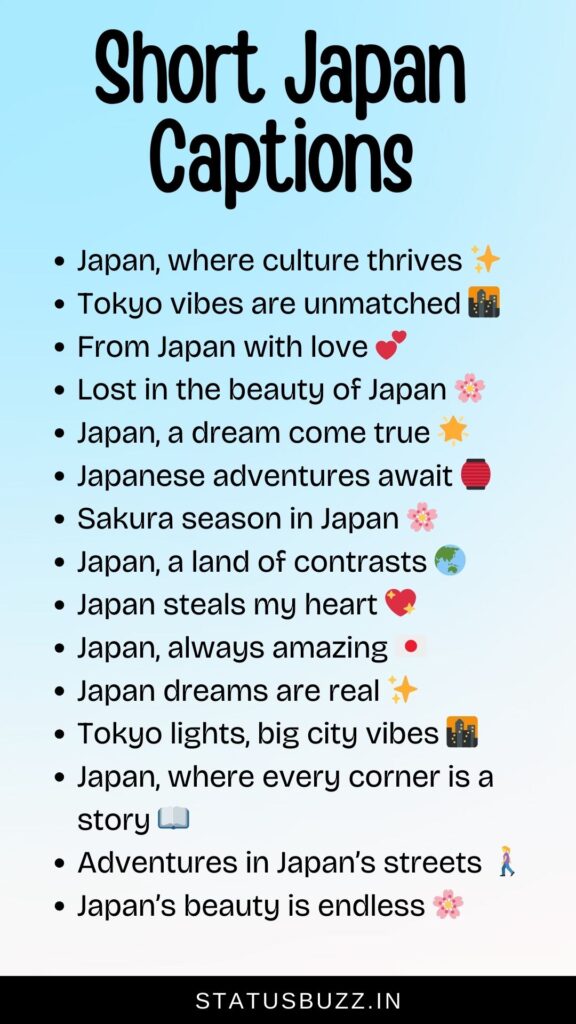 short japan captions