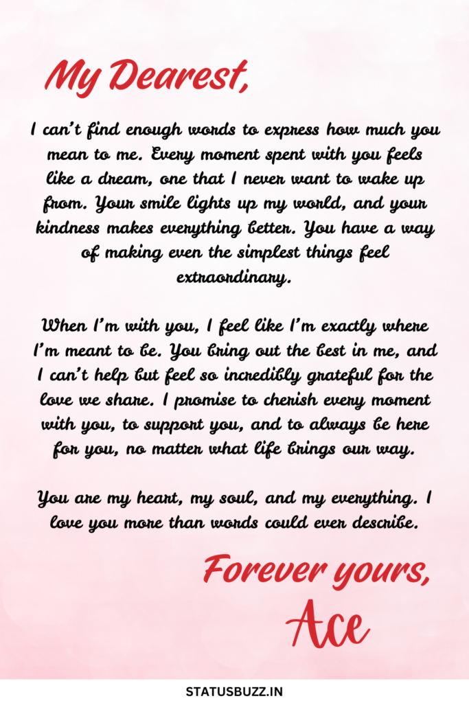 love letter for her