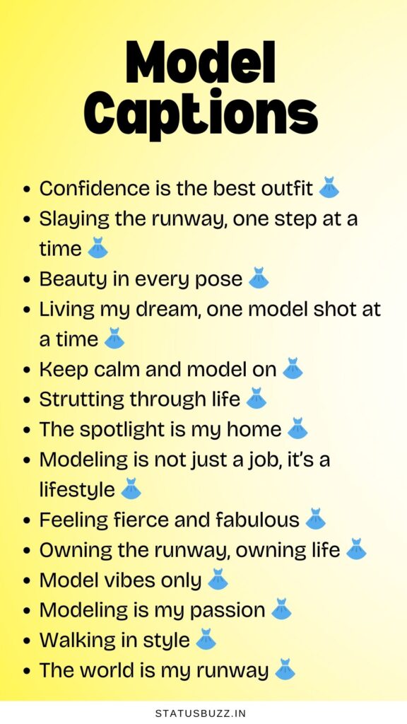 model captions