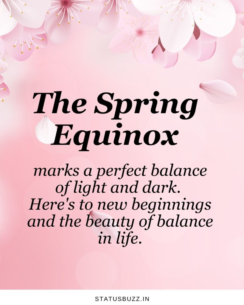 spring equinox captions